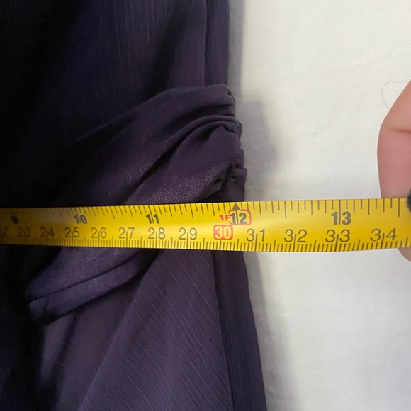 “Lapis” Purple David’s Bridal, Strapless Bridesmaid Dress, Size 0 - Picture 4 of 14